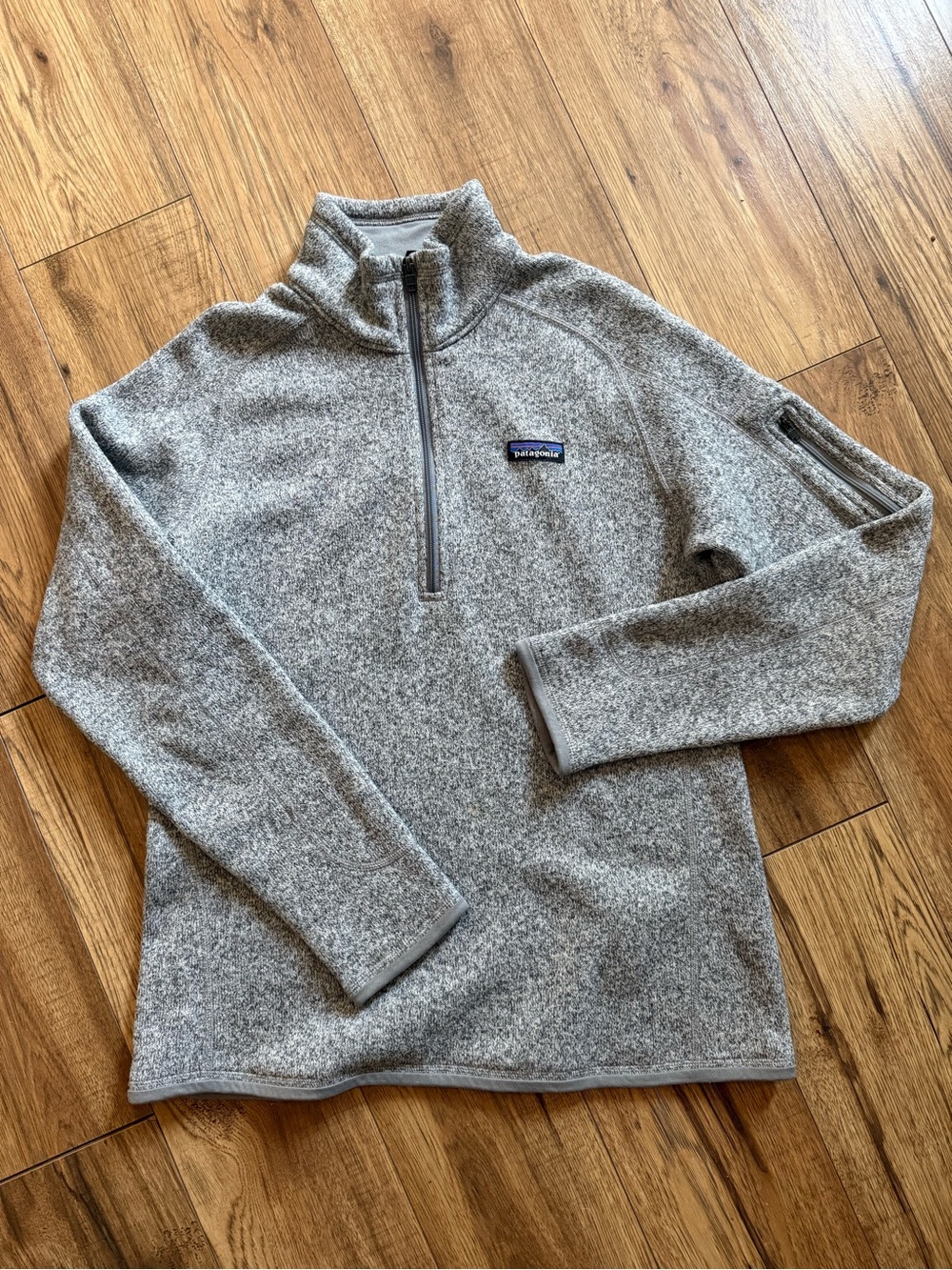 Patagonia Women's Better Sweater Grey Quarter-Zip Fleece Pullover